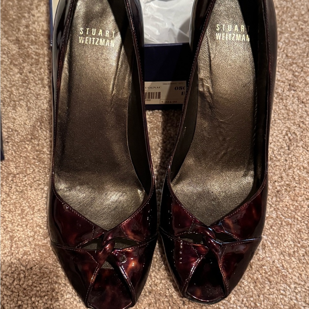Stuart Weitzman Tortoise Heels Elegant Shoes